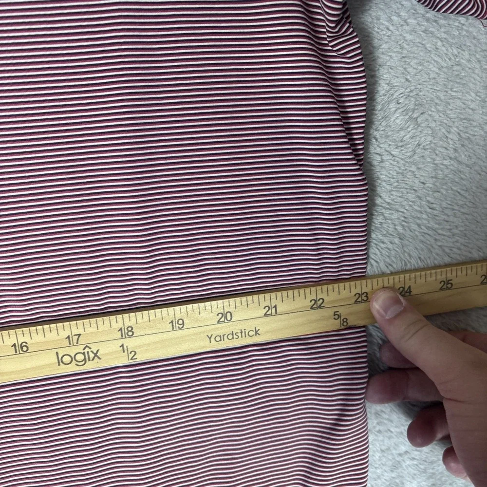 RLX Ralph‎ Lauren Polo Shirt Mens XL Red White Blue Striped Golf Performance
